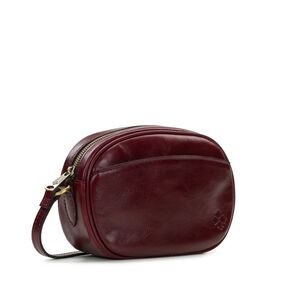 Patricia Nash Deep Red Leather Crossbody Bag